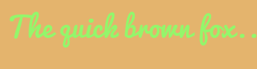 Image with Font Color 94F66B and Background Color E4B46D